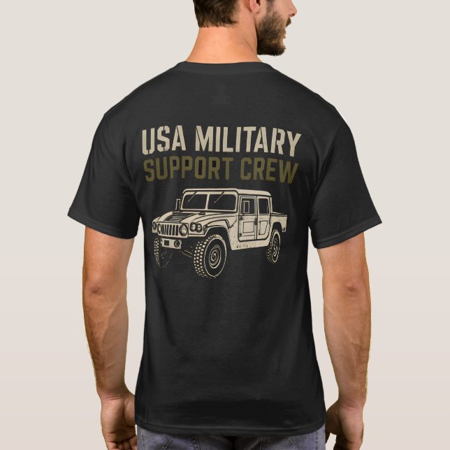 Camiseta USA Military Support Crew (Verso)