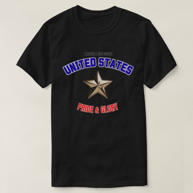 Camiseta USA National Pride Edition Basic Dark T-Shirt (Frente do Design)