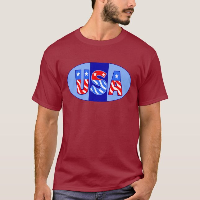 Camiseta USA Oval T-Shirt (Frente)