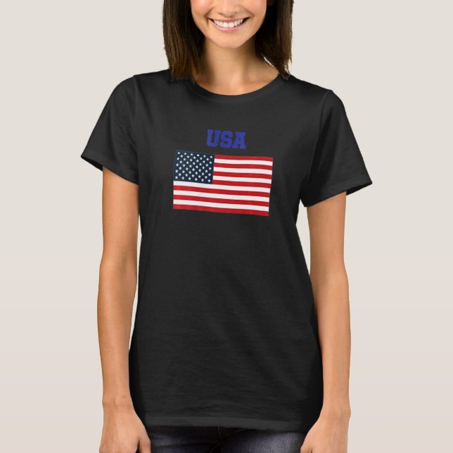Camiseta USA Patriotic American Flag For Men Women Kids Boy (Frente)