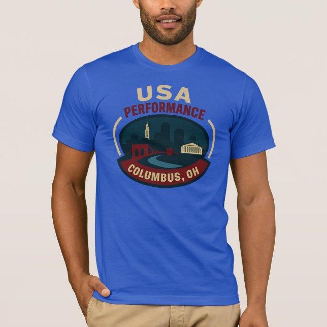 Camiseta USA Performance Columbus (Frente)
