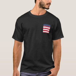 Camiseta USA Pocket with American Flag para 4 de julho
