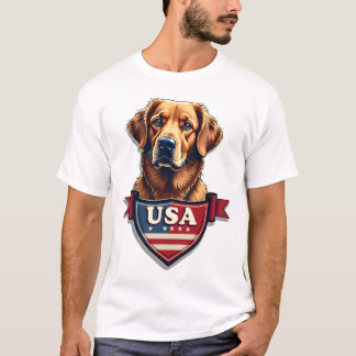 Camiseta USA Retriever Heritage Vintage Dog Shirt 2