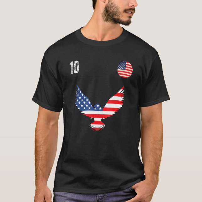 Camiseta USA Soccer American Football USA Soccer Eagle (Frente)