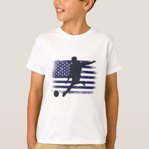 Camiseta USA Soccer Fan Jersey Mostra Bandeira Americana