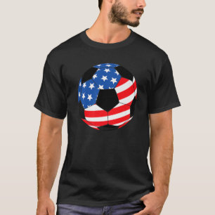 Camiseta USA Soccer Fãs De Futebol Americano Pavilha De Ban