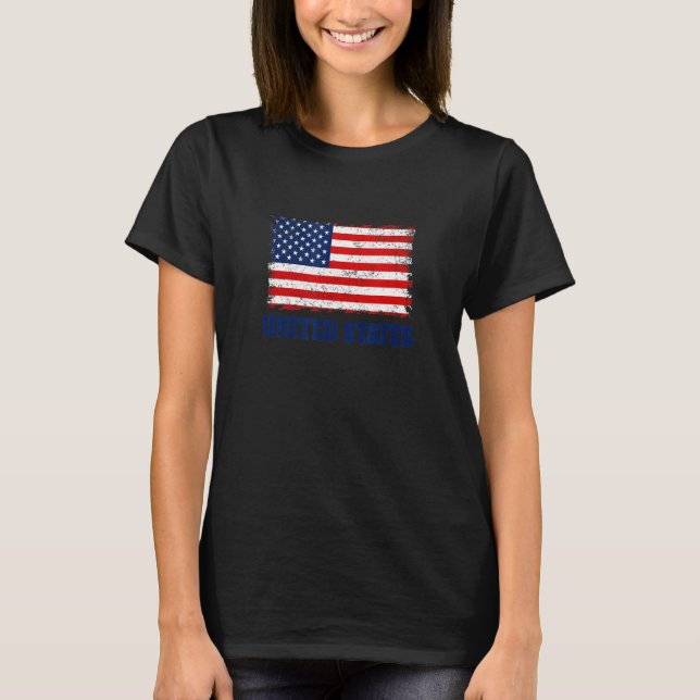 Camiseta USA soccer & football fan 2022 Flag of USA Patriot (Frente)