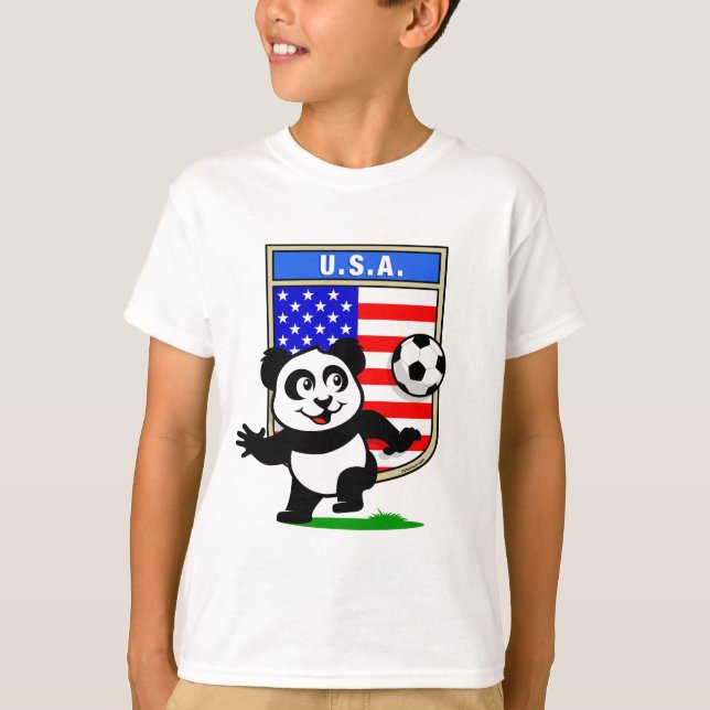 Camiseta USA Soccer Panda (Frente)