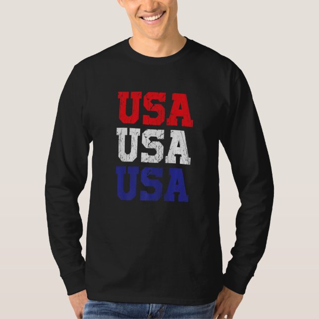 Camiseta USA Soccer USA Patriotic Soccer Premium (Frente)