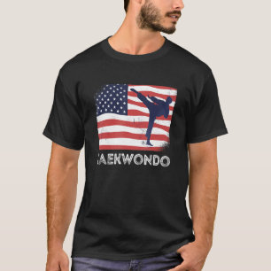 Camiseta Usa Summer Sports Flag Taekwondo Team Gear