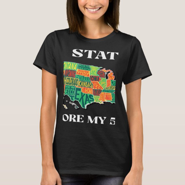 Camiseta USA Travel  Visit 50 States Map 1 (Frente)