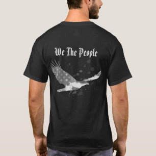 Camiseta *~* USA We The Pessoas Flag Eagle American Black