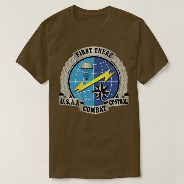 Camiseta USAF Combat Controller Crachá No Txt (Frente do Design)