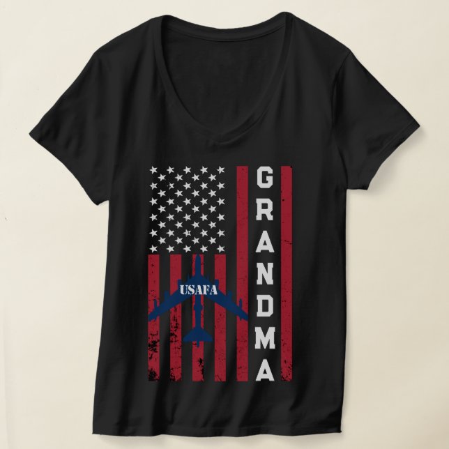 Camiseta Usafa Merch Orud Força Aérea Mãe Esposa Mãe Avó (Postura )