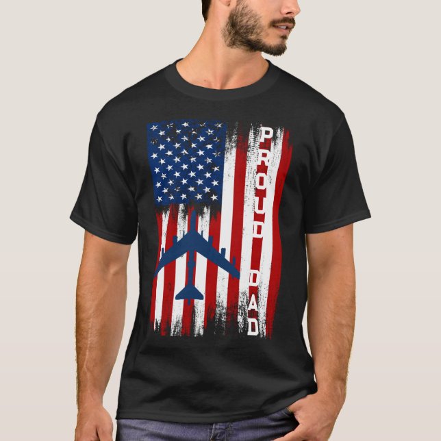Camiseta Usafa Merch, Pai da Força Aérea, Filho Tio Avô (Frente)