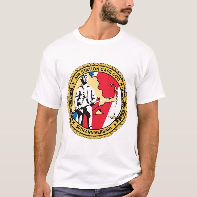 Camiseta USCG Air Station CAPE COD (Guarda costeira dos EUA (Frente)