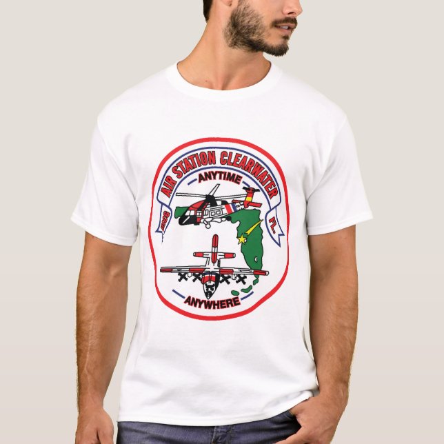Camiseta USCG Air Station Clearwater FL (Guarda costeira do (Frente)