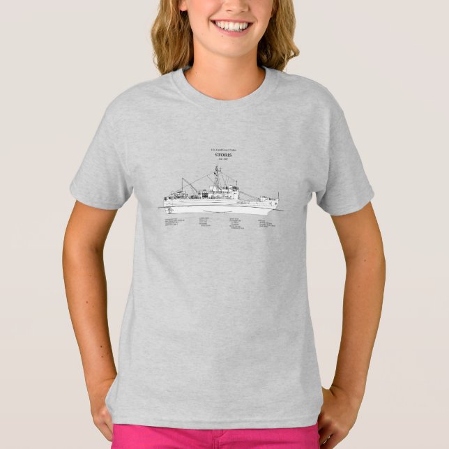 Camiseta USCG Cutter Storis wmec-38 - SBD (Frente)