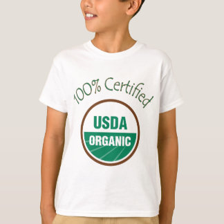 Camiseta USDA certificado 100% orgânico