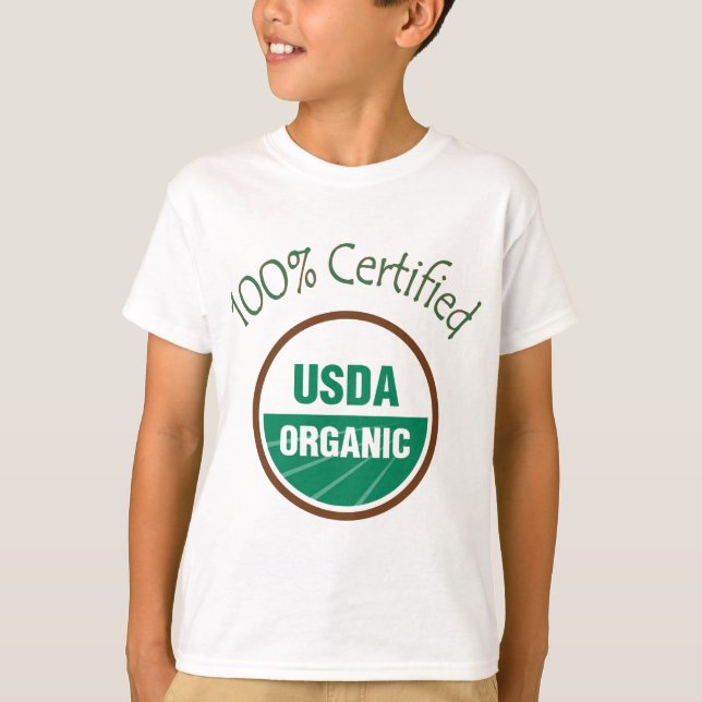 Camiseta USDA certificado 100% orgânico (Frente)