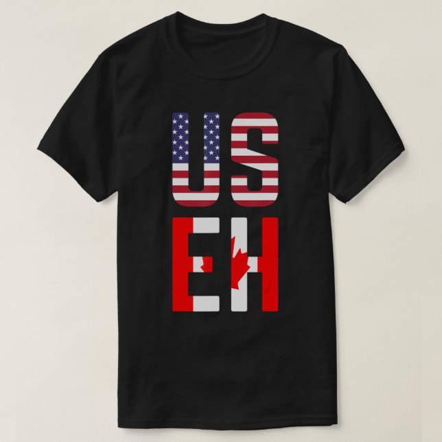 Camiseta Use a América do Canadá Flag American Canadian.png (Frente do Design)