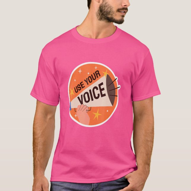 Camiseta Use a sua voz, a marcha dos direitos humanos das m (Frente)