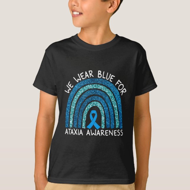 Camiseta Use Azul Para o Presente do Arco-íris de Conscient (Frente)