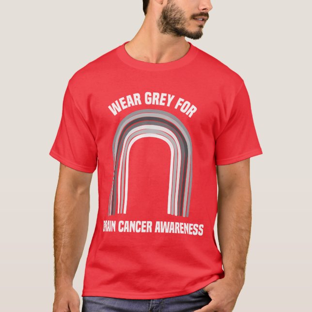 Camiseta Use Cinza Para Presente de Conscientização do Cânc (Frente)