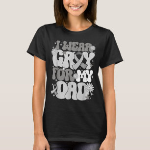 Camiseta Use Cinza Pelo Dia do Pai Conscientização do Cânce