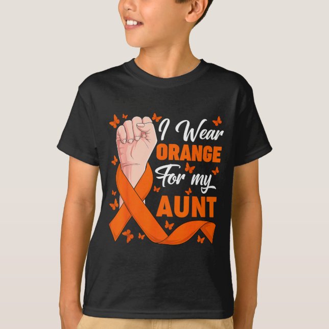 Camiseta Use laranja para o mês de conscientização sobre le (Frente)