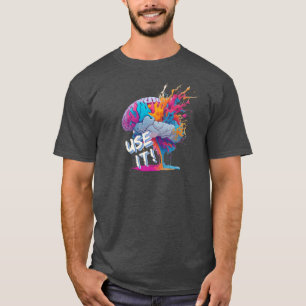 Camiseta Use-O - Cérebro Colorido