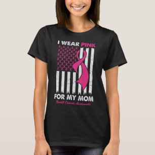 Camiseta Use Rosa Para a Minha Mãe Conscientização do Cânce