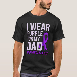 Camiseta Use Rouxo Para a Fita de Conscientização do Alzhei