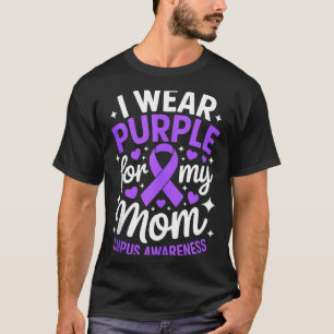 Camiseta Use roxo pela consciência do lúpus da mãe mês cami