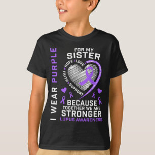 Camiseta Use Roxo Pela Conscientização da Lúpus da Irmã Fam