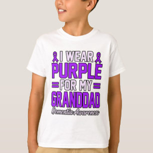 Camiseta Use Roxo Pelo Vovô Heimerheimer Dia de Conscientiz