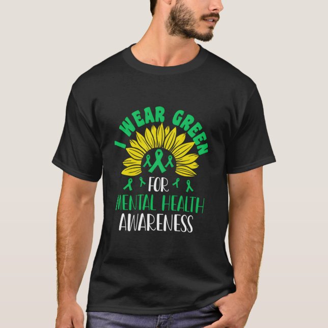 Camiseta Use Verde Para a Saúde Mental é Importante (Frente)