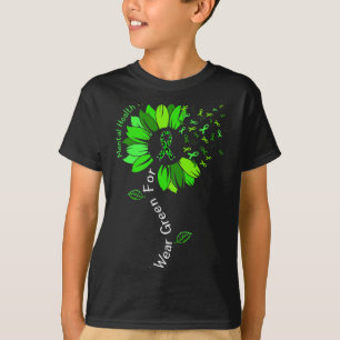Camiseta Use Verde Para Laço Verde Conscientização da Saúde