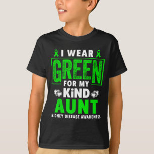 Camiseta Use verde pela tia - conscientização sobre doenças