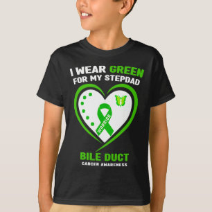 Camiseta Use Verde Pelo Meu Padrasto Conscientização do Cân