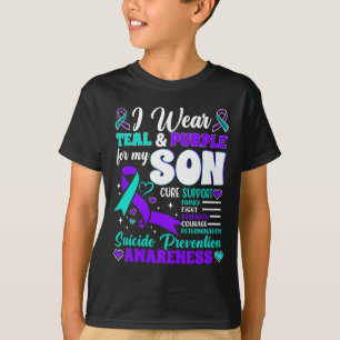 Camiseta Use Verde Roxo Para Prevenção de Suicídio de Filho