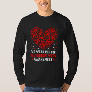Camiseta Use Vermelho Para a Conscientização da Semana da F