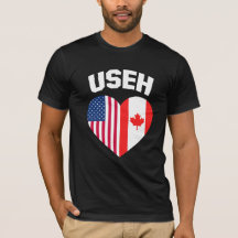 USEH America Canada Flag Funny American