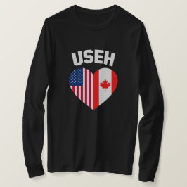 Camiseta USEH America Canada Flag Funny American