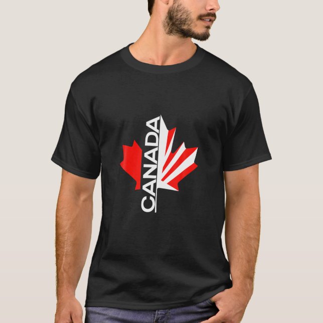 Camiseta USEH Funny Canadense Eh American Canada Flag Cana (Frente)