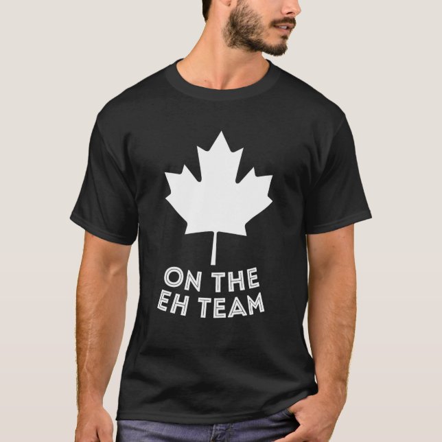 Camiseta USEH Funny Canadense Eh American Canada Flag Cana (Frente)