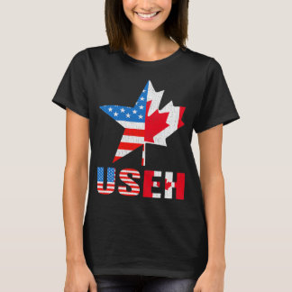 Camiseta USEH Leaf Canada Flag Mapute Shirt