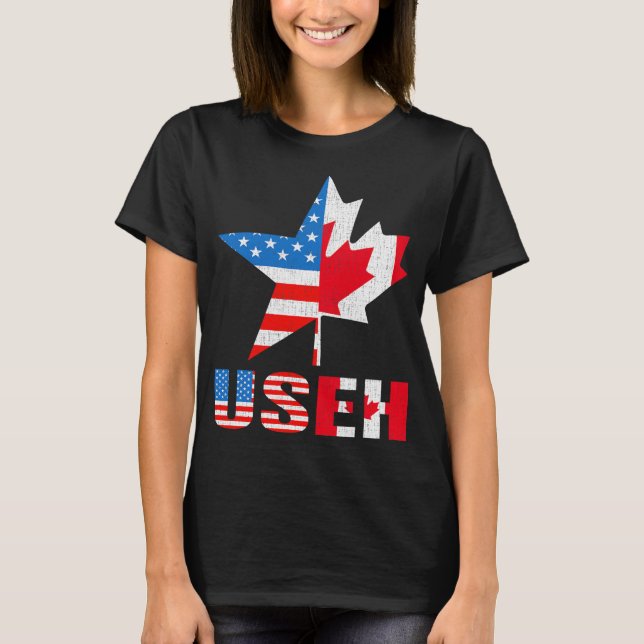 Camiseta USEH Leaf Canada Flag Mapute Shirt (Frente)