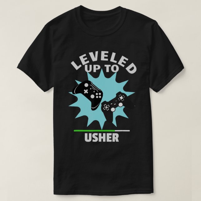 Camiseta Usher Wedding Gift Engraçado Levantou T-Shirt Joga (Frente do Design)