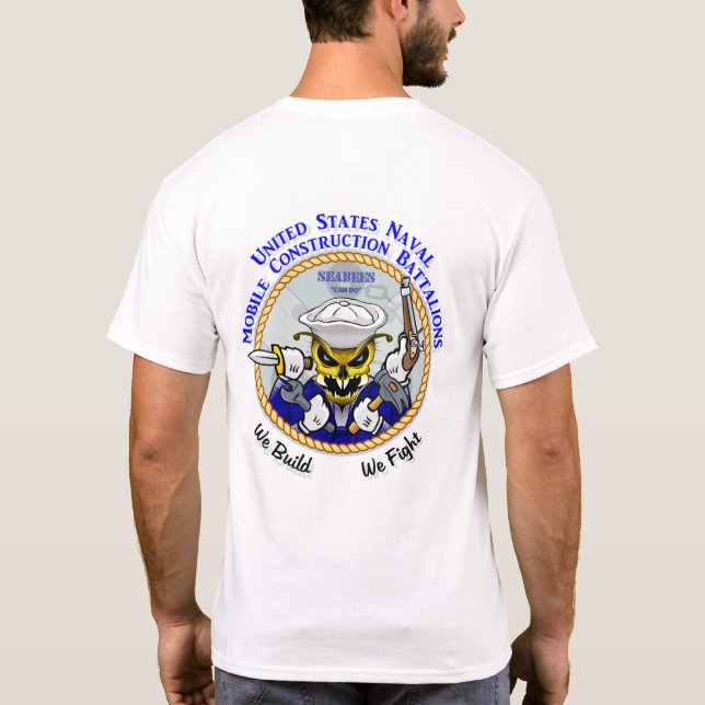 Camiseta USN Seabees, Can Do (Verso)